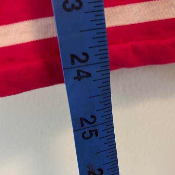 Ralph Lauren hot pink and White Striped Tee sz XL - Picture 5 of 8